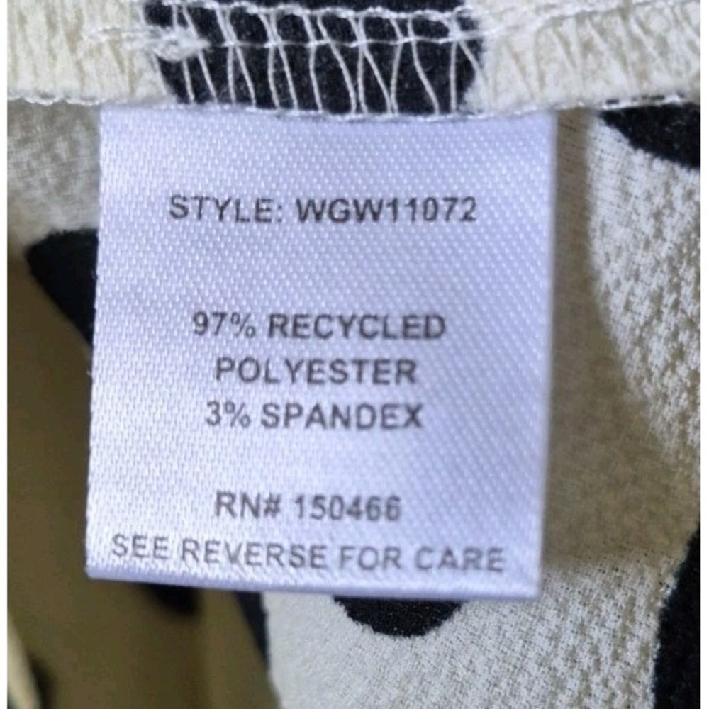 41 Hawthorn Sleeveless Top Cream/Black Polka Dot V-neck Size M Business Layer - Picture 4 of 5